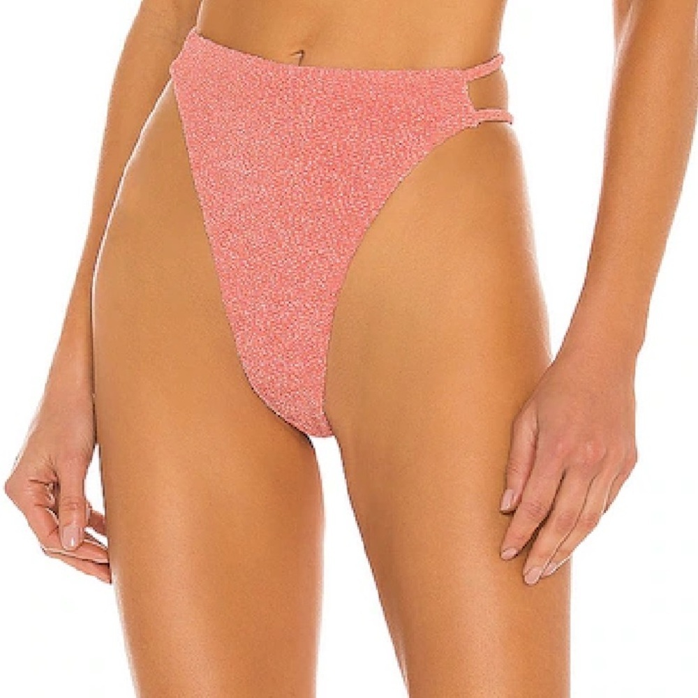 Lovers + Friends TALORE BOTTOM Coral Bikini Bottoms swimsuit separate Revolve XL